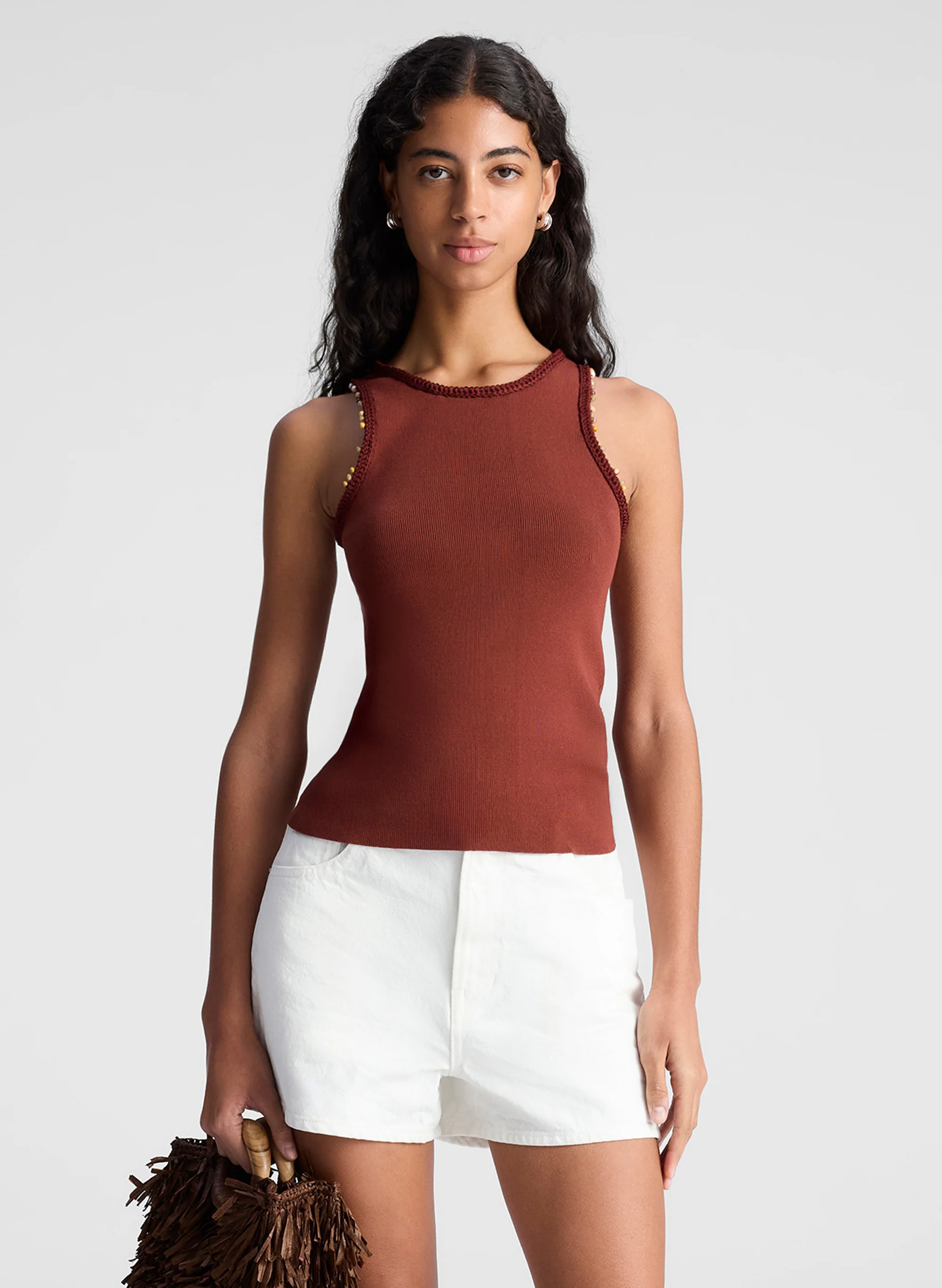 Nelly Beaded Knit Tank
