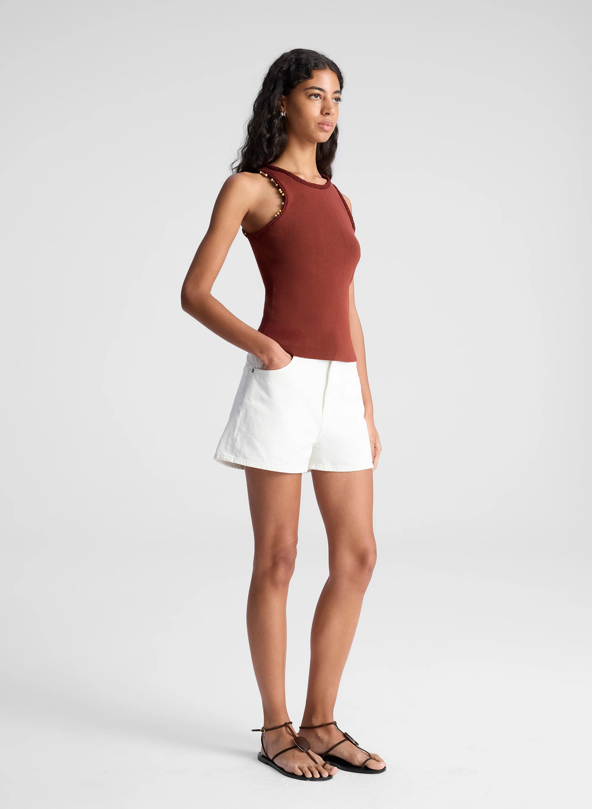 Nelly Beaded Knit Tank - Image 3