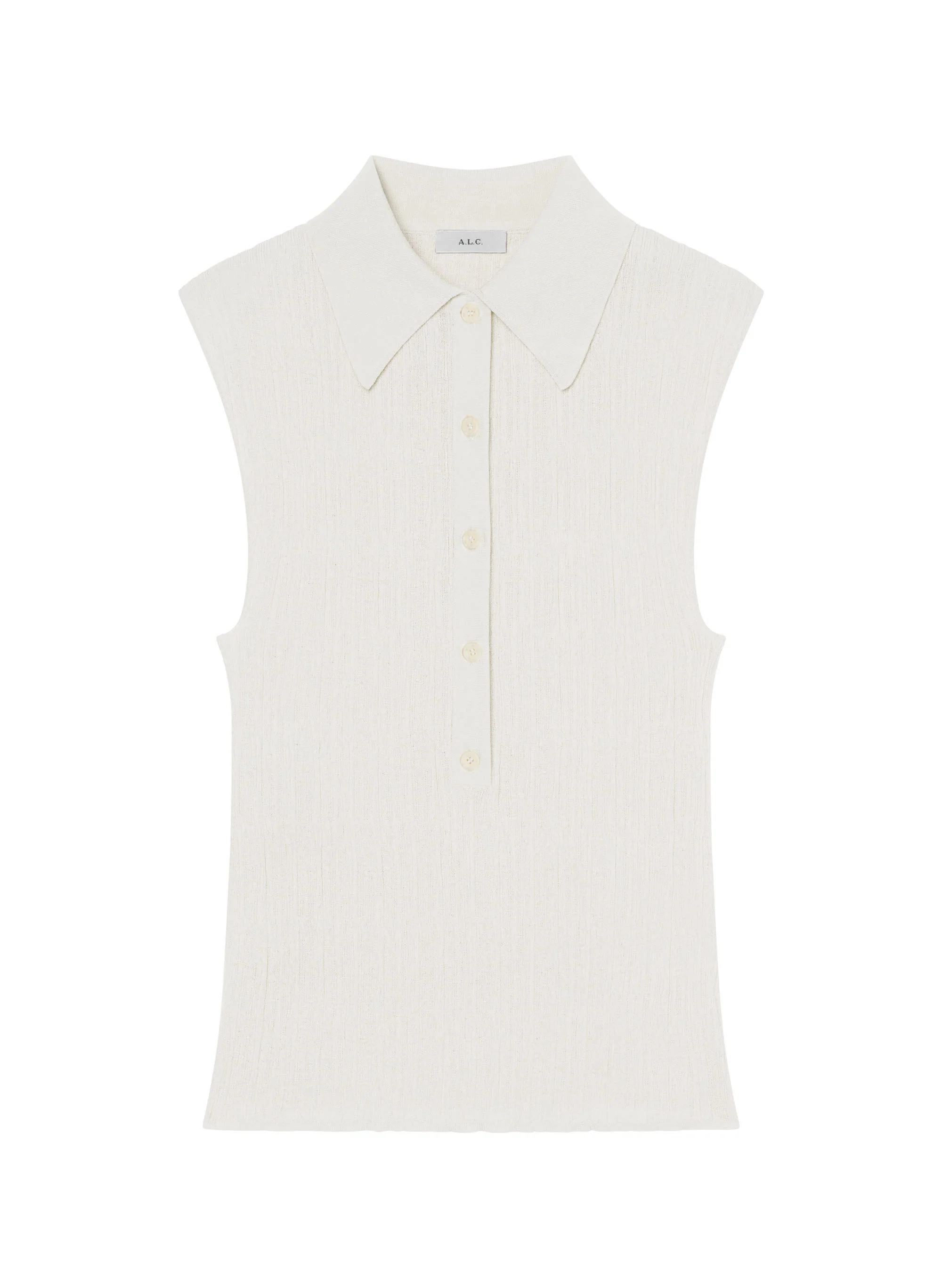 Ollie Fine Cotton Knit Polo Top - Image 6