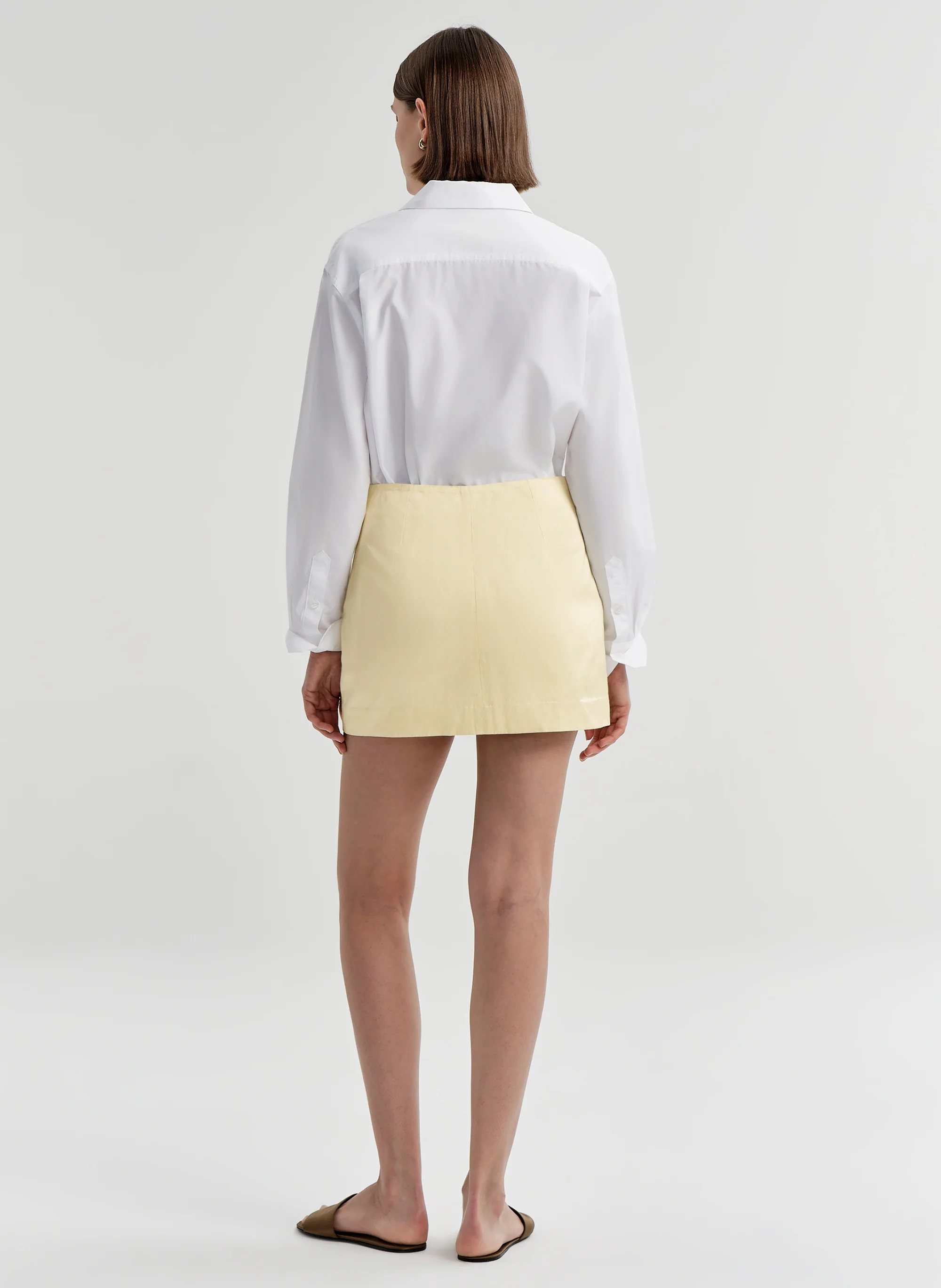 Petra Satin Mini Skirt - Image 5