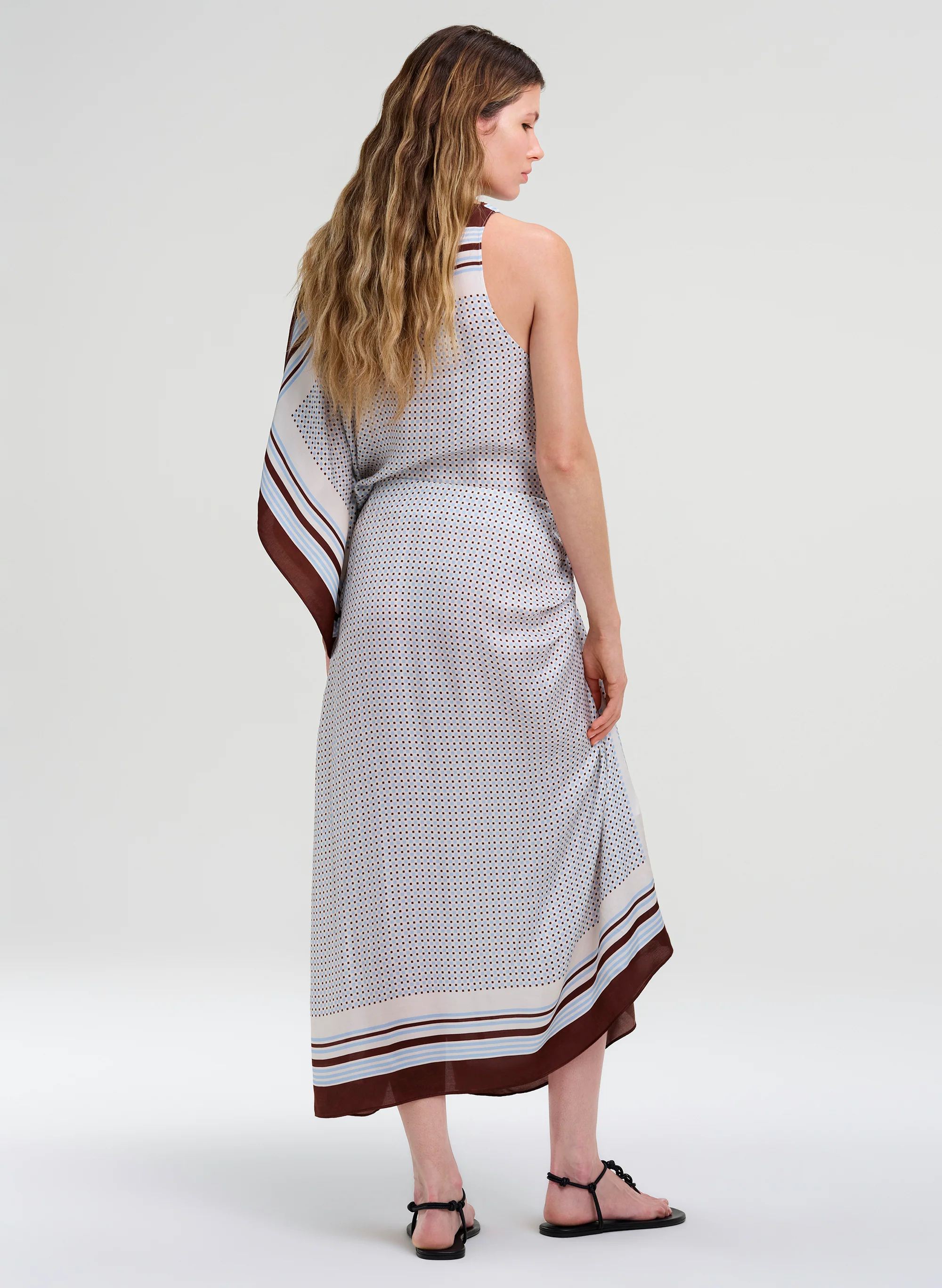 Reign Scarf Print Midi Skirt - Image 4