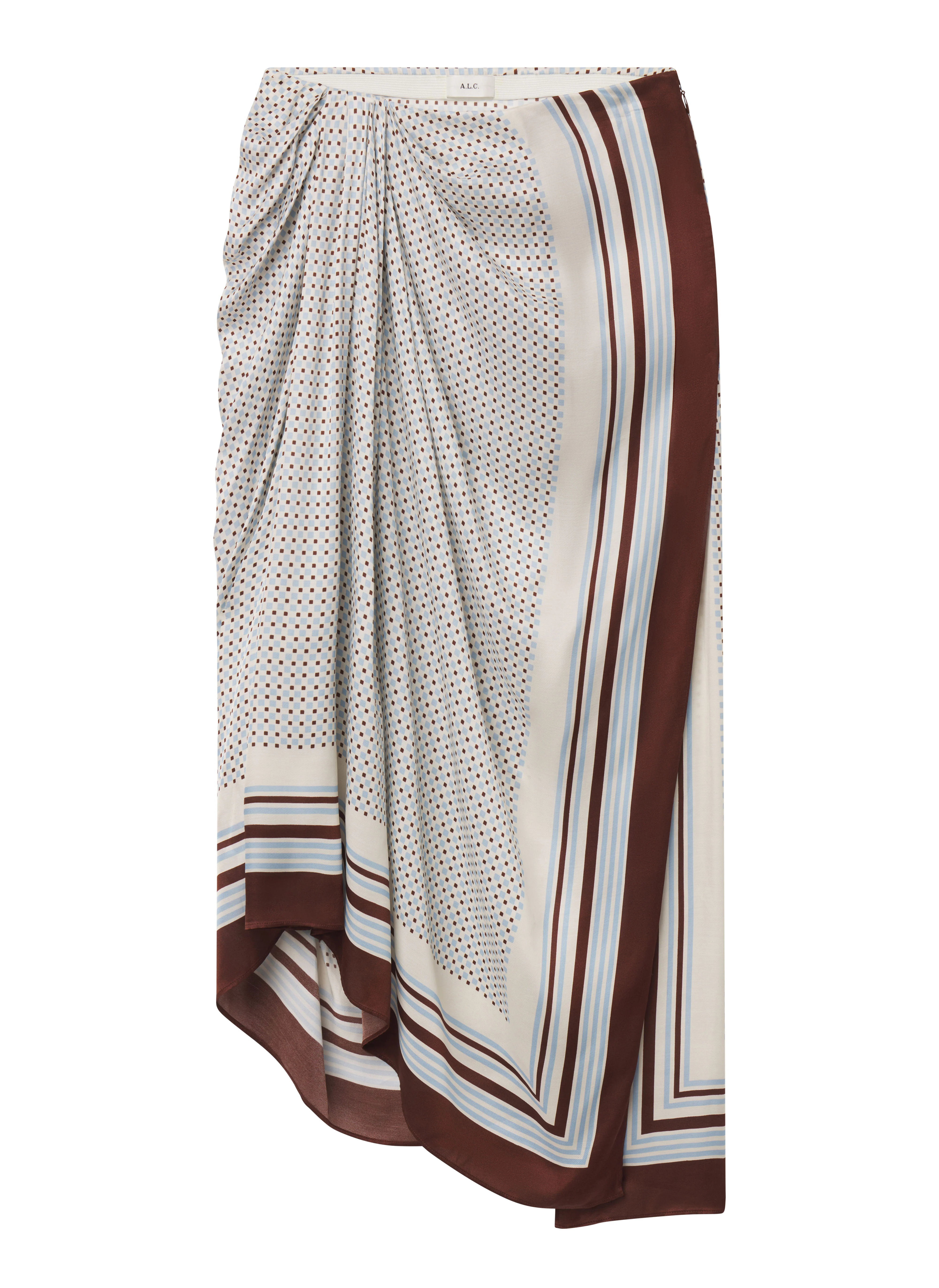 Reign Scarf Print Midi Skirt - Image 5