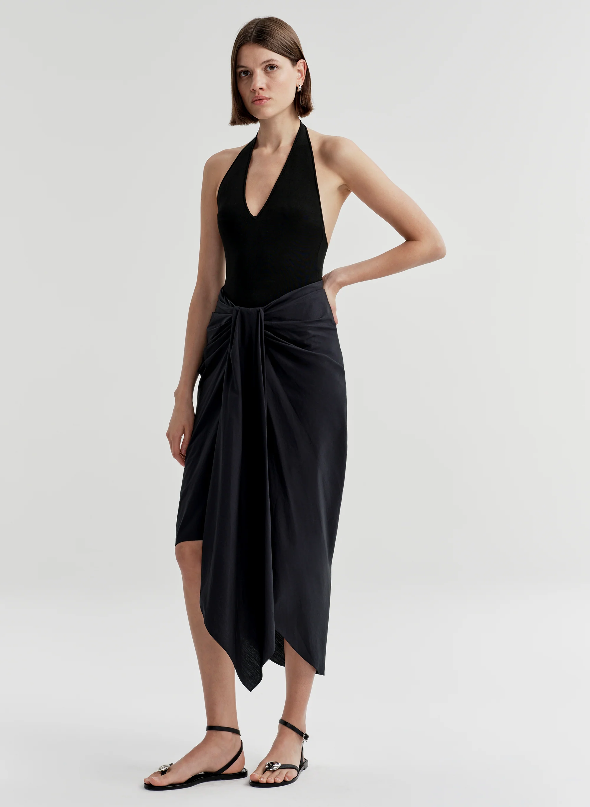 Rhodes Cotton Midi Skirt - Image 4