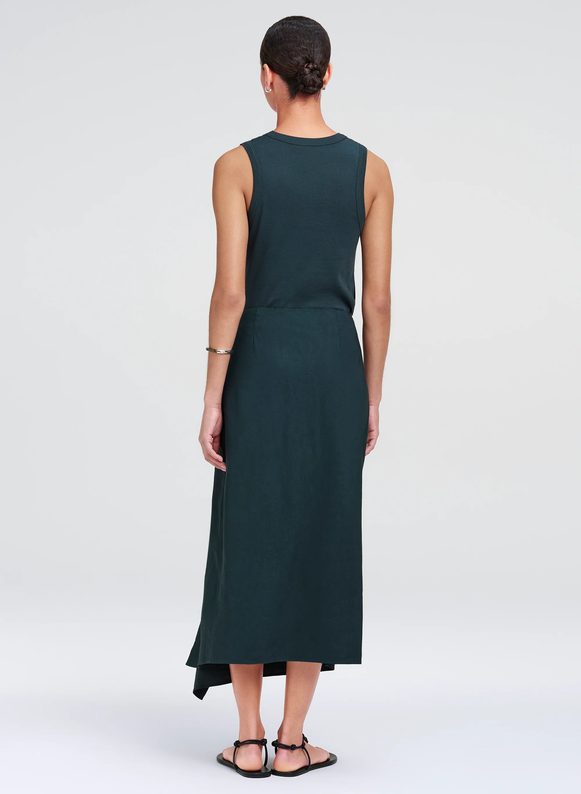 Seraphina Stretch Linen Midi Skirt - Image 5