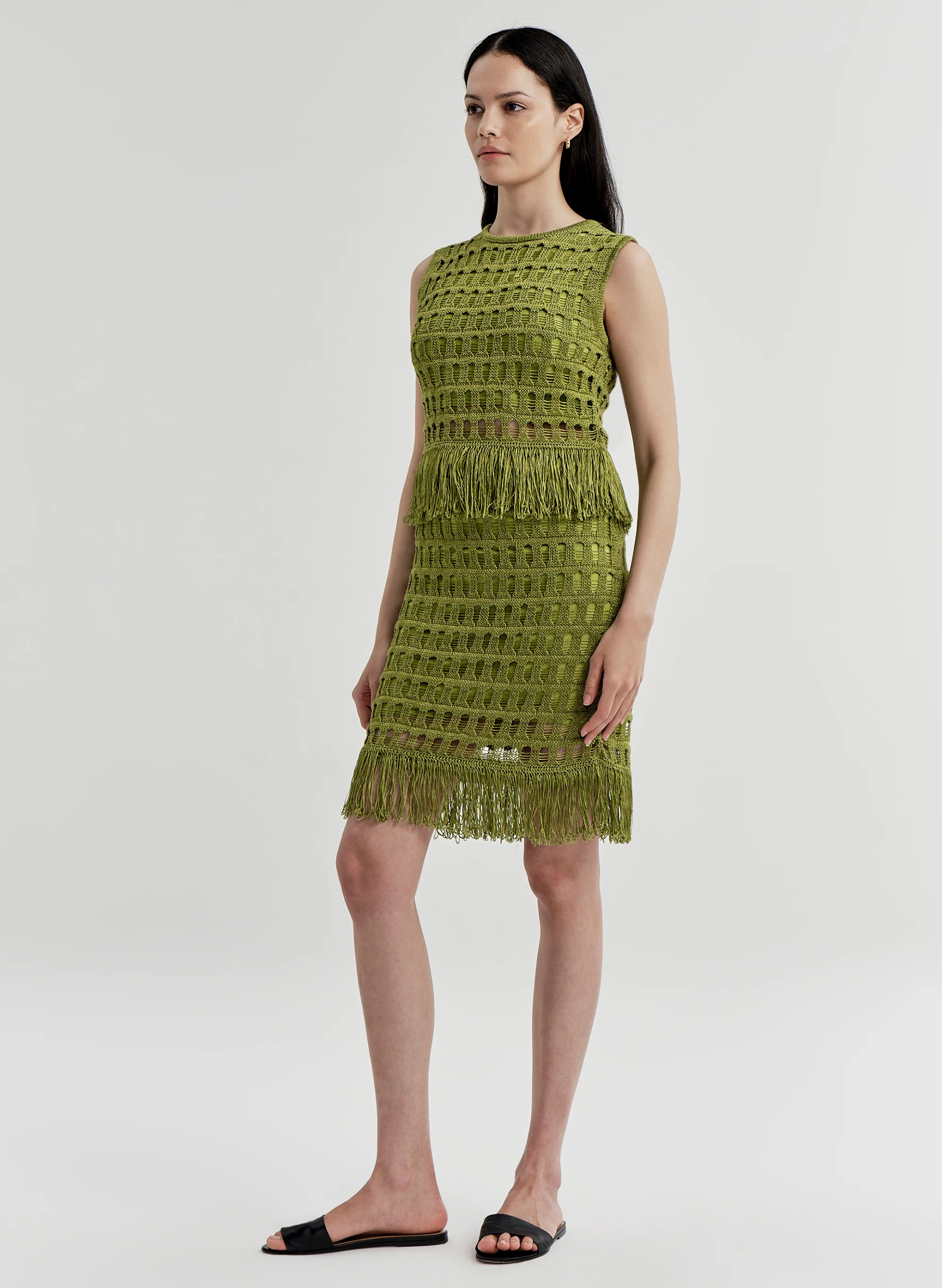 Tetá Crochet Fringe Mini Skirt - Image 4