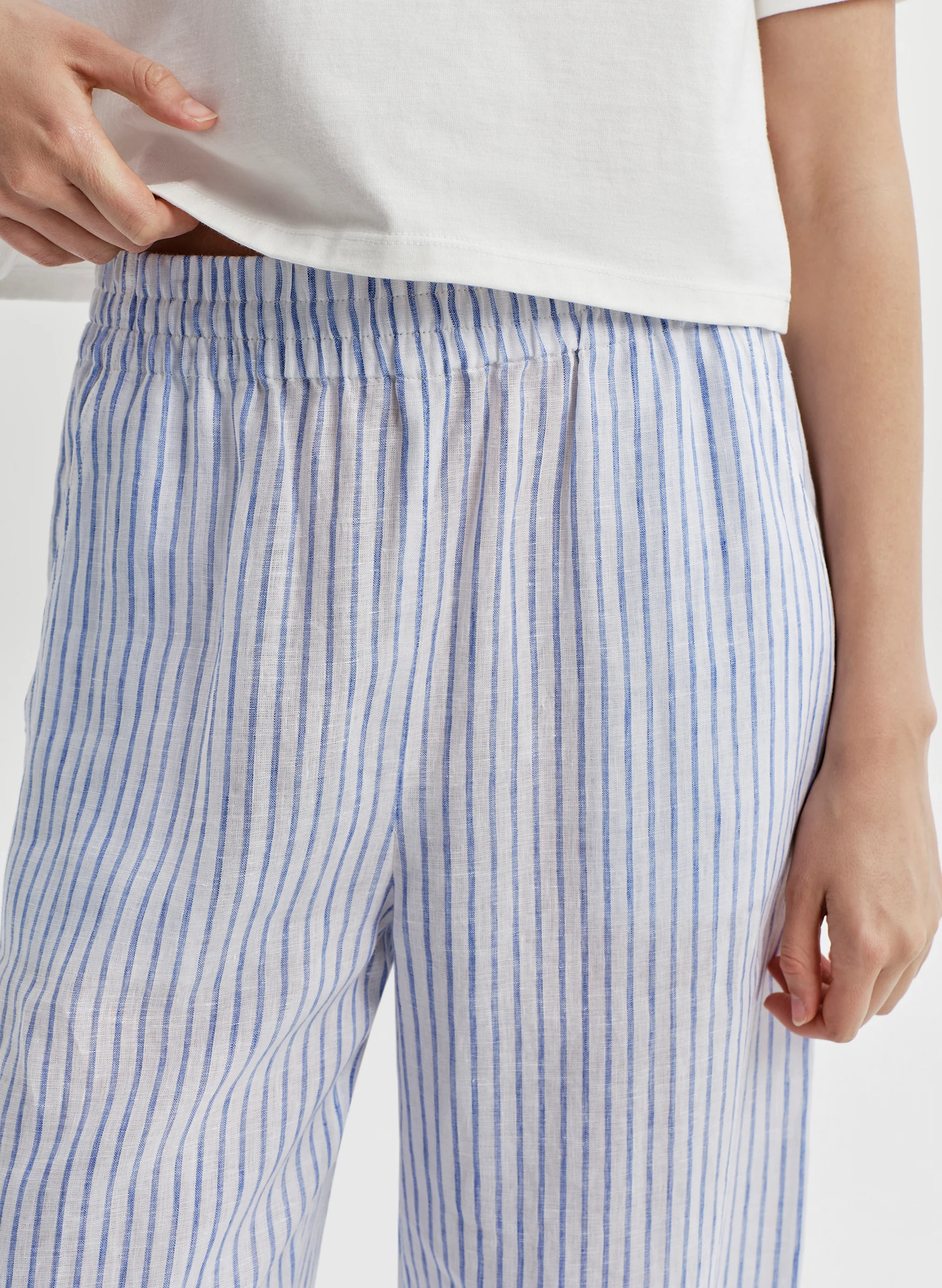 Tyler Striped Linen Pant - Image 2