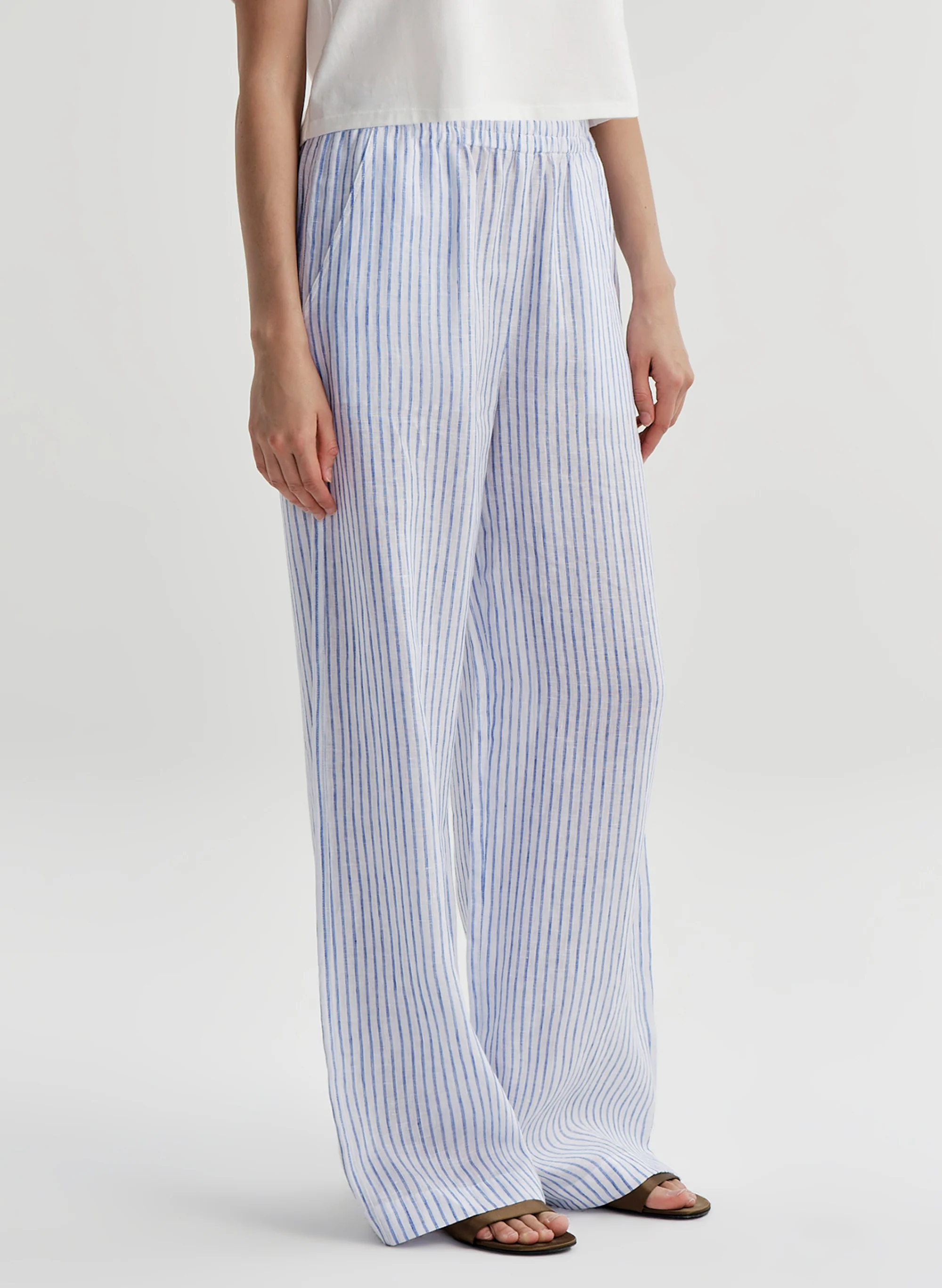 Tyler Striped Linen Pant - Image 3